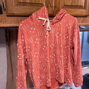 Billabong Crop Sweatshirt Hoodie Lightweight Size L